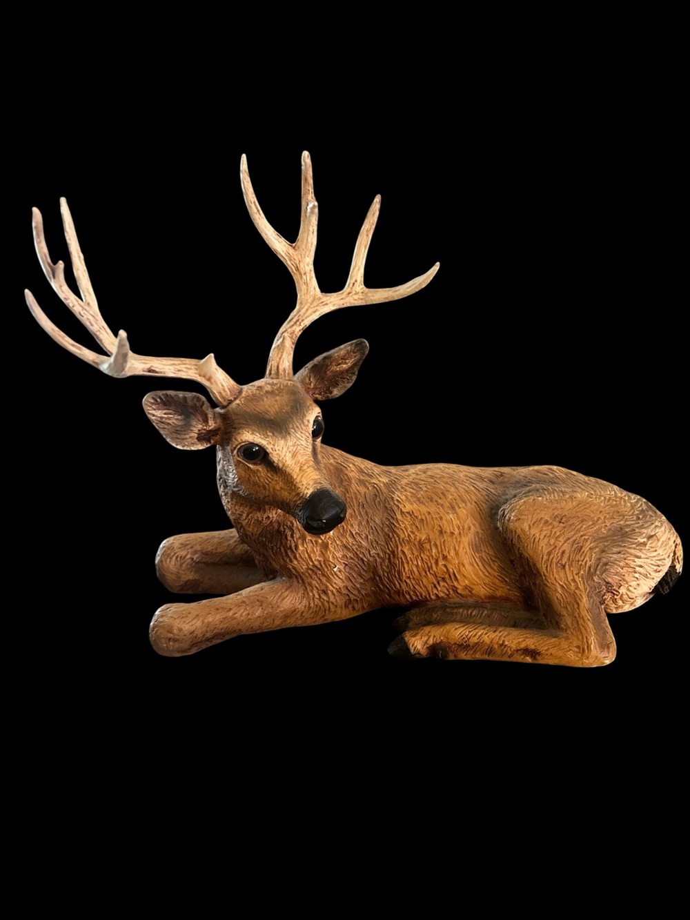 Homco deer statue from the 1980’s.  Decor. Rustic.